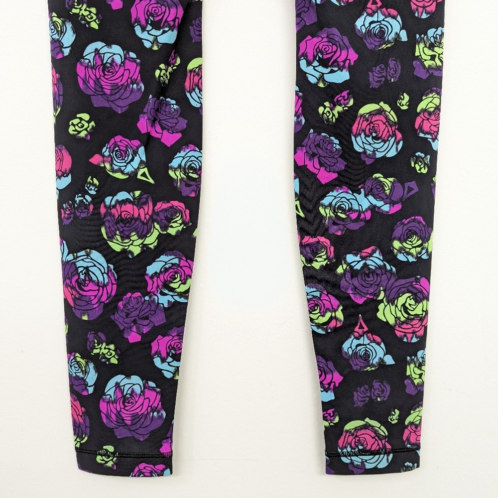 🦄 RARE Lululemon Limited Edition Wunder Under Pant Ivivva Neon Rainbow Rose - Picture 10 of 12
